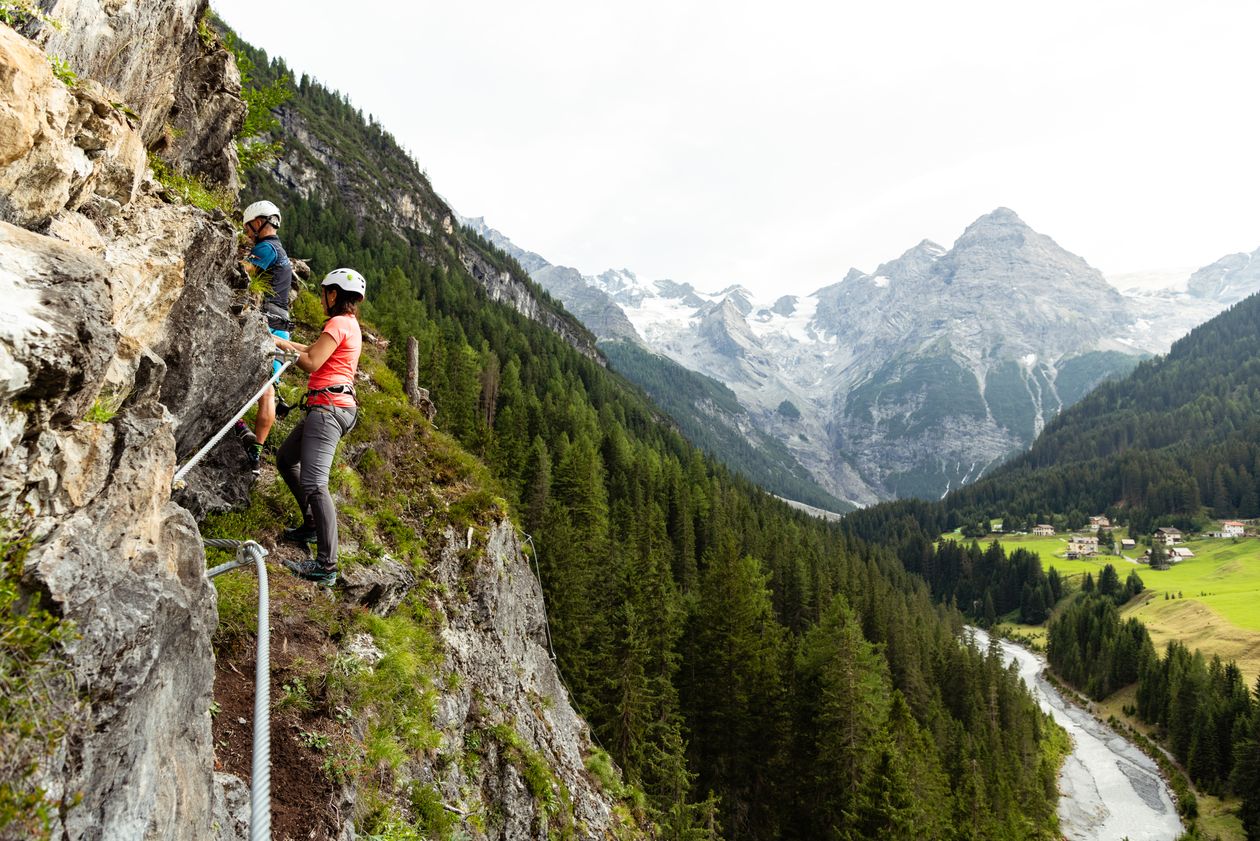 Klettern Südtirol Urlaub Klettersteige