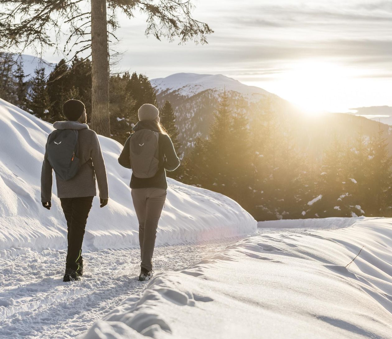 Winterurlaub Sulden Südtirol Winterwandern Hotel Lärchenhof