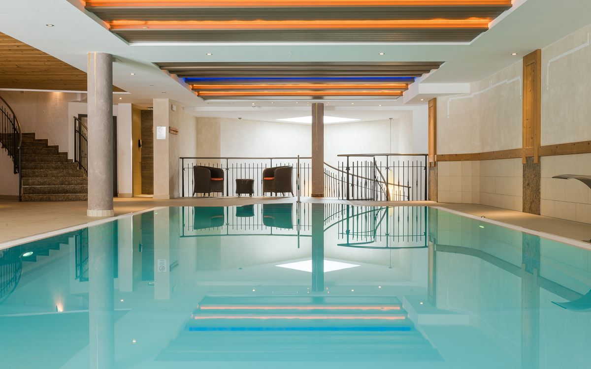 Indoor swimming pool Solda Hotel Lärchenhof Wellness oasis