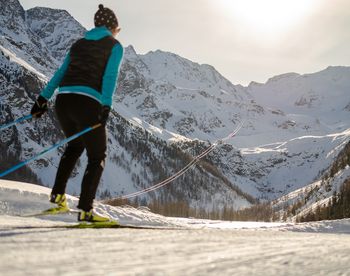 Cross country skiing trail Solda active winter holiday Hotel Lärchenhof