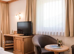 Comfortable living Hotel Solda South Tyrol double room with sitting area