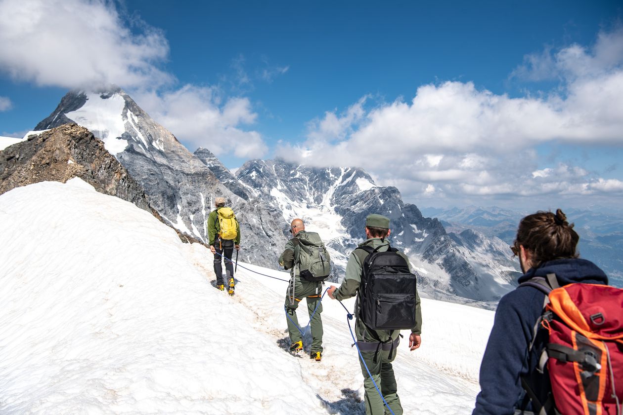 Cevedale peak high tour Gletschertour Solda Venosta Valley South Tyrol Hiking