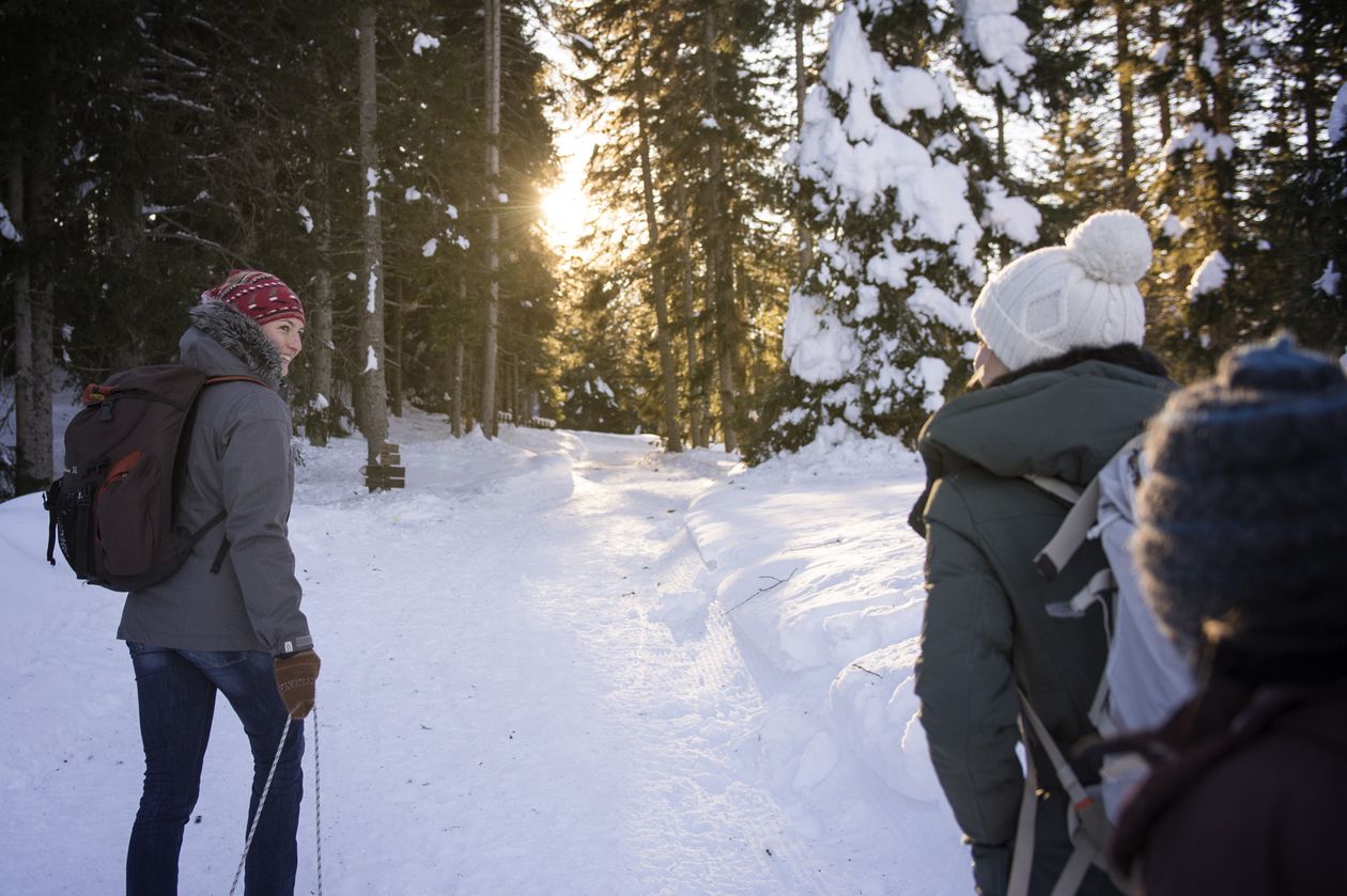 Winterwandern Urlaub Sulden Hotel Lärchenhof