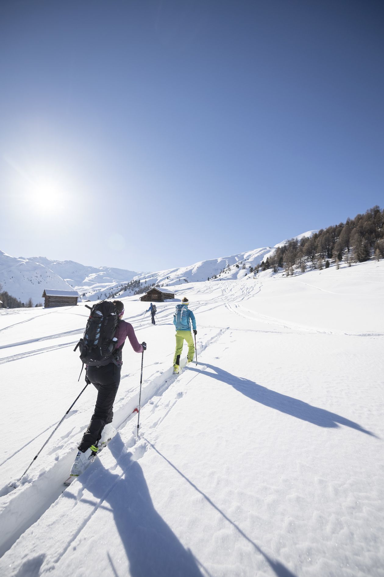 Skitouren Sulden am Ortler Skigebiet Aussicht Bergkulisse Hotel Lärchenhof